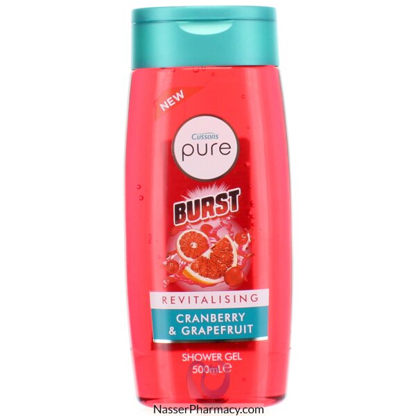 Cussons Pure Burst Revitalising Cranberry & Grapefruit Shower Gel 500ml