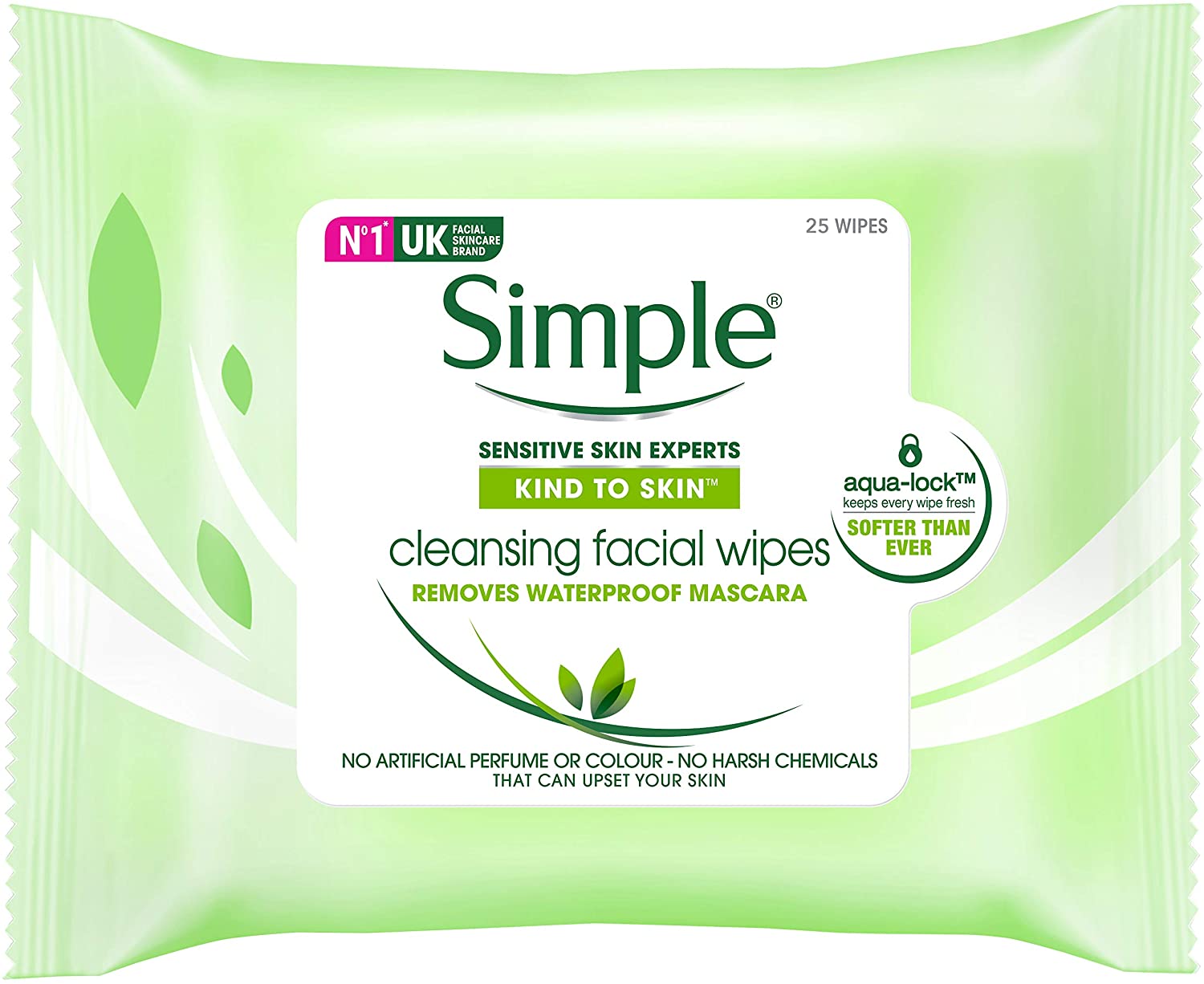 SIMPLE FACE CLEANSING 25 WIPES