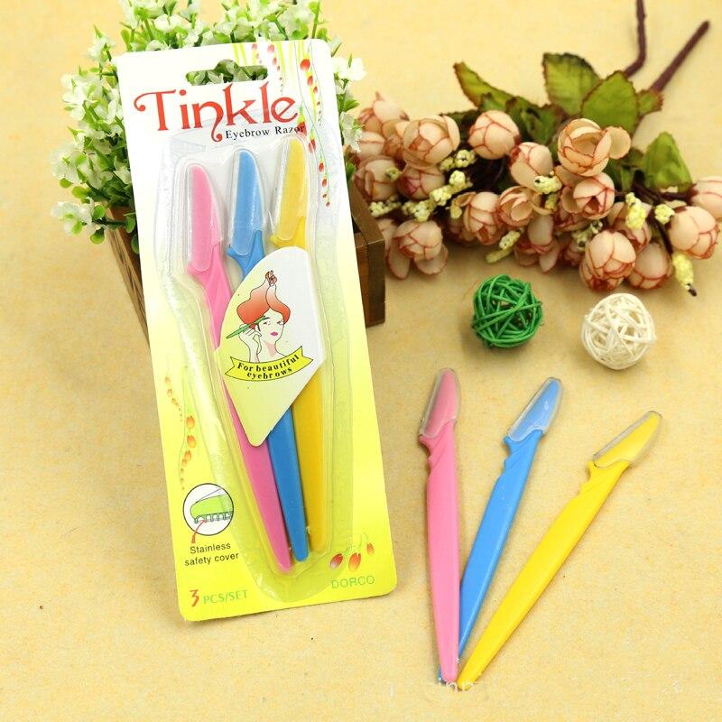 Tinkle Eyebrow Razor Pack of 3-Face Razor- Tinkle Razor- Eyebrow Face Hair Removal & Shaper (3 Pieces)