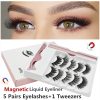 2414ac7c15555624a2093ba10bddbece39edc694 original 5 in 1 Magnetic Eyelashes Set With Tweezers , With Free Lip Tint