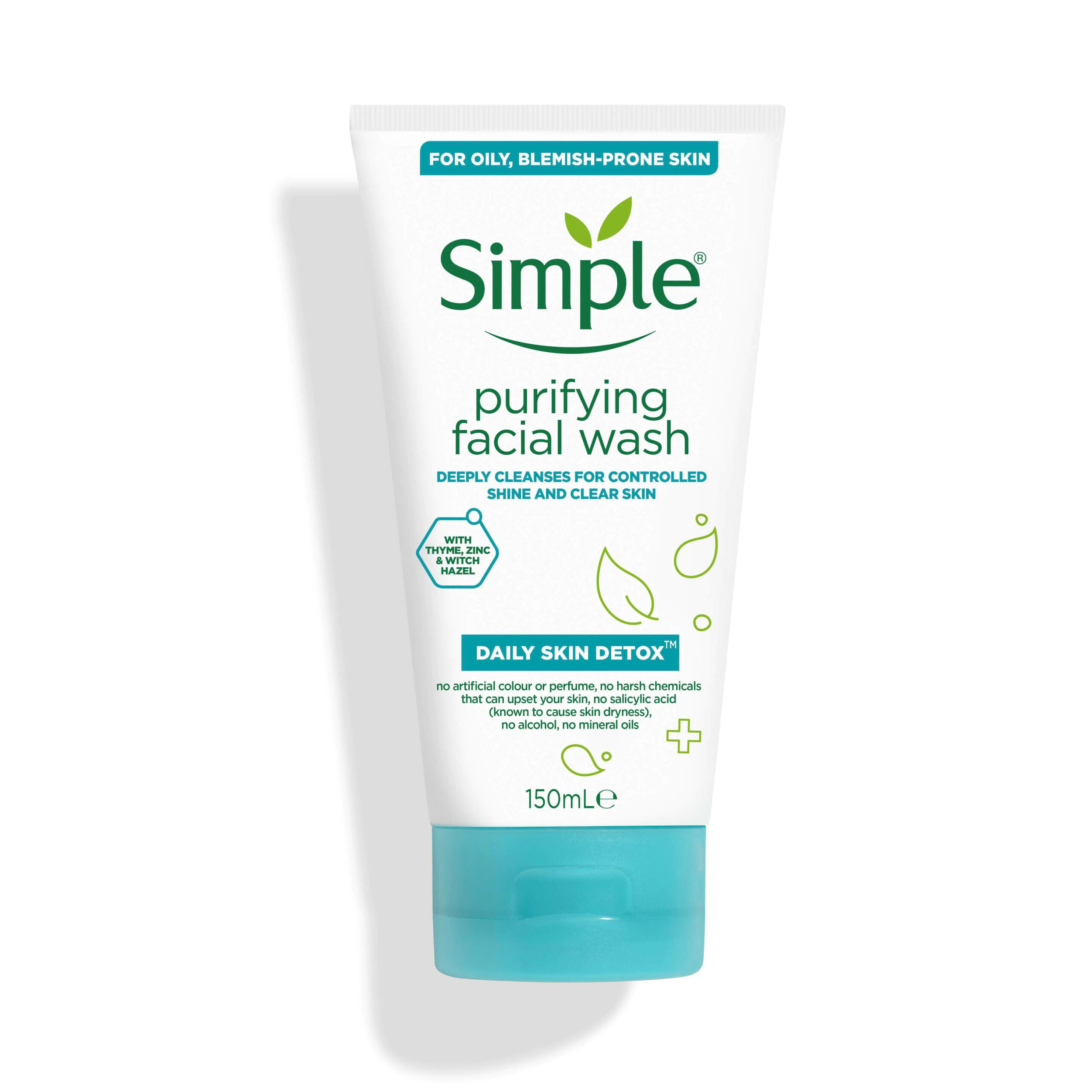 simple purifying face wash 150ml scaled Simple Purifying Face Wash 150ml