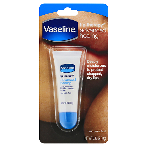 vaseline lip therapy advanced healing skin protectant tube 10gm Vaseline Lip Therapy Advanced Healing Skin Protectant, Tube, 10gm