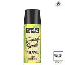 impulse deodorant spray tropical beach pineapple 75ml Impulse Deodorant Spray Tropical Beach Pineapple 75ml