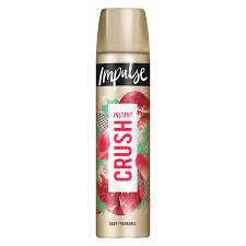 impulse instant crush body spray deodorant 75ml Impulse Instant Crush Body Spray Deodorant 75ml