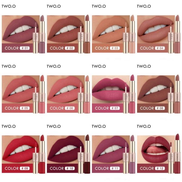 o.two .o 2 in 1 lipstick and lip gloss in 12 shades 10 O.TWO.O 2 In 1 Lipstick And Lip gloss In 12 Shades